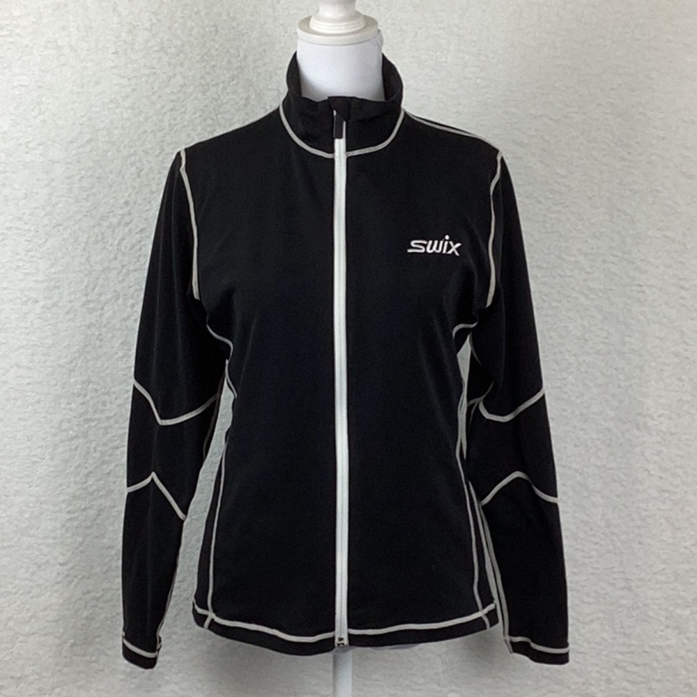 Swix Cirrus Tech/ training jacket. Women’s size small. Black